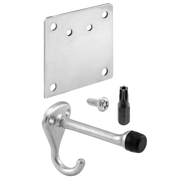 Prime-Line Bumper Hook Repair Kit, Stainless Steel with Satin Finish (Single Pack) 656-1006 - main